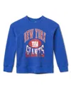 Junk Food Clothing Unisex Nfl New York Giants Hot Route Raglan Fleece - Little Kid, Big Kid In Blue