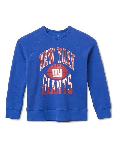 Junk Food Clothing Unisex Nfl New York Giants Hot Route Raglan Fleece - Little Kid, Big Kid In Blue