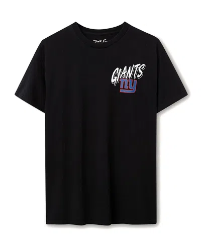 Junk Food Clothing Unisex Nfl New York Giants Icon Flea Market Tee In Black