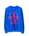 Junk Food Clothing Unisex Nfl New York Giants Property Flea Market Crew Fleece In Blue