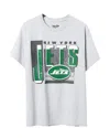 Junk Food Clothing Unisex Nfl New York Jets Complete Tee In Heather Gray