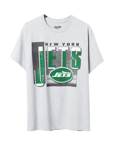 Junk Food Clothing Unisex Nfl New York Jets Complete Tee In Heather Gray