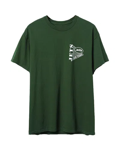 Junk Food Clothing Unisex Nfl New York Jets Drive Tee In Hunter