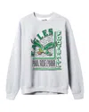 Junk Food Clothing Unisex Nfl Philadelphia Eagles Backfield Crew Fleece Sweatshirt In Heather Grey