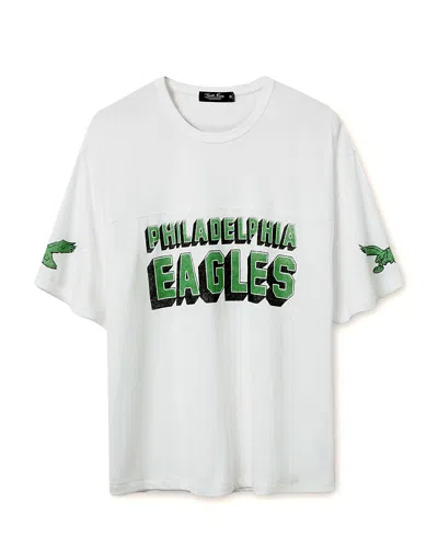 Junk Food Clothing Unisex Nfl Philadelphia Eagles Halfback Jersey Tee In White