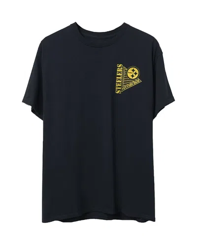 Junk Food Clothing Unisex Nfl Pittsburgh Steelers Drive Tee In Black