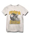Junk Food Clothing Unisex Nfl Pittsburgh Steelers Helmet Tee - Little Kid, Big Kid In White