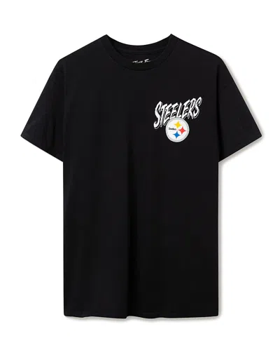Junk Food Clothing Unisex Nfl Pittsburgh Steelers Icon Flea Market Tee In Black
