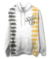 Junk Food Clothing Unisex Nfl Pittsburgh Steelers Stitch Tie Dye Hoodie In Tie Dye