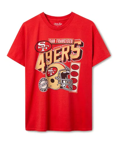 Junk Food Clothing Unisex Nfl San Francisco 49ers Checkdown Flea Market Tee In Red