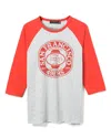 Junk Food Clothing Unisex Nfl San Francisco 49ers Elite Raglan In Heather Grey/licorice