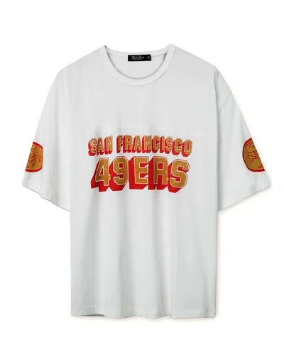 Junk Food Clothing Unisex Nfl San Francisco 49ers Halfback Jersey Tee In White