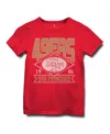Junk Food Clothing Unisex Nfl San Francisco 49ers Overtime Tee - Little Kid, Big Kid In Licorice
