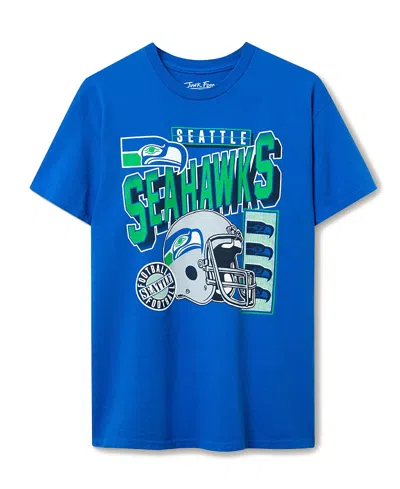 Junk Food Clothing Unisex Nfl Seattle Seahawks Checkdown Flea Market Tee In Blue