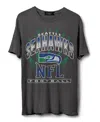 Junk Food Clothing Unisex Nfl Seattle Seahawks Chrome Flea Market Tee In Black