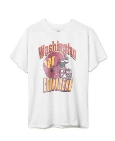 Junk Food Clothing Unisex Nfl Washington Commanders Throwback Helmet Flea Market Tee In White