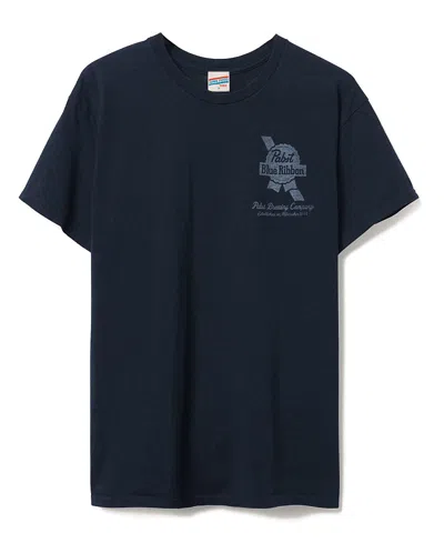 Junk Food Clothing Unisex Pabst Blue Ribbon Original Flea Market Tee In Black