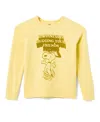 Junk Food Clothing Unisex Peanuts Hugging Your Friends Raglan Fleece Sweatshirt - Little Kid, Big Kid In Yellow