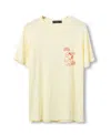 Junk Food Clothing Unisex Peanuts Snoopy Day Trippin' Vintage Tee In Yellow