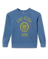 Junk Food Clothing Unisex Pep Club Raglan Fleece Sweatshirt - Little Kid, Big Kid In Blue