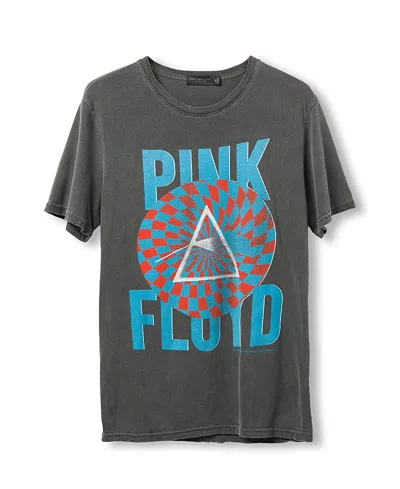 Junk Food Clothing Unisex Pink Floyd Circle Pattern Vintage Tee In Gray