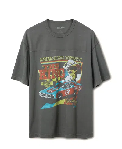 Junk Food Clothing Unisex Richard Petty The King Hockey Tee In Gray