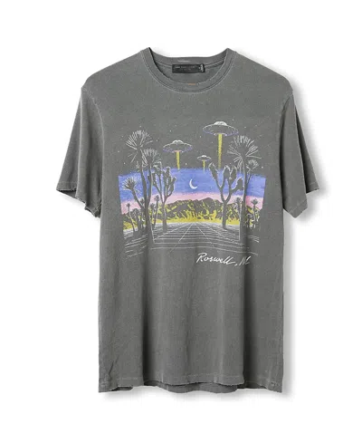 Junk Food Clothing Unisex Roswell Vintage Tee In Gray