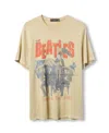 Junk Food Clothing Unisex The Beatles American Tour Vintage Tee In Neutral