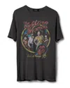 Junk Food Clothing Unisex The Rolling Stones Europe 76 Vintage Tee In Vintage Black