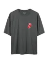 Junk Food Clothing Unisex The Rolling Stones Uk Flag Oversized Tee In Gray