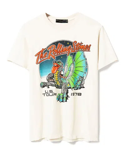 Junk Food Clothing Unisex The Rolling Stones Us Tour 1978 Vintage Tee In Brown