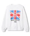 Junk Food Clothing Unisex The Who American Tour 1982 Flea Market Fleece Sweatshirts In White