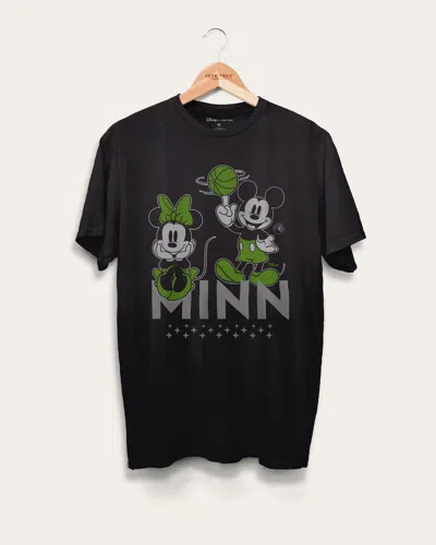 Junk Food Clothing Unisex Timberwolves Mickey Minnie City Edition Tee In Black