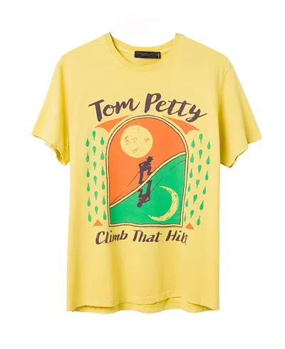 Junk Food Clothing Unisex Tom Petty Climb That Hill Vintage Tee In Yellow