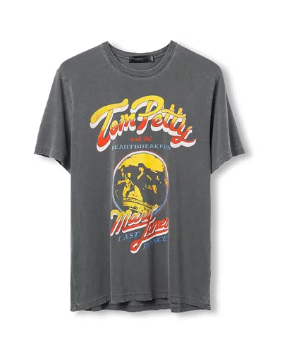 Junk Food Clothing Unisex Tom Petty Mary Janes Last Dance Vintage Tee In Gray