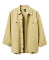 Junk Food Clothing Unisex Washed Twill Work Shirt In Brown