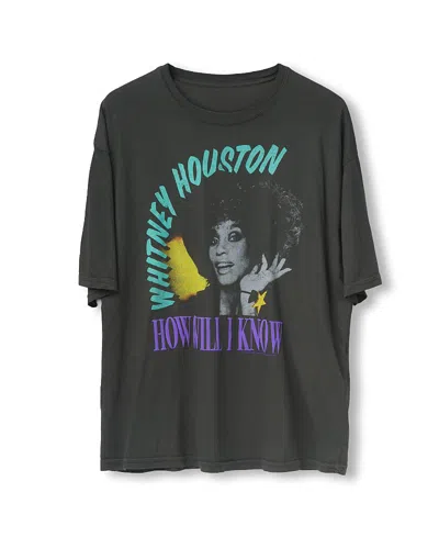 Junk Food Clothing Unisex Whitney Houston How Will I Know Oversized Tee In Black
