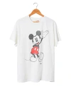Junk Food Clothing Waving Mickey Flea Market Tee In White