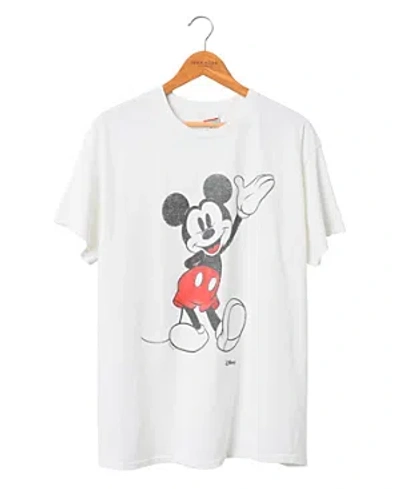 Junk Food Clothing Waving Mickey Flea Market Tee In White