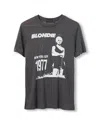 Junk Food Clothing Women's Blondie 1977 Vintage Tissue Tee In Gray
