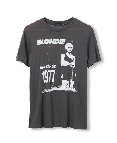 Junk Food Clothing Women's Blondie 1977 Vintage Tissue Tee In Gray