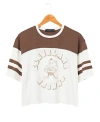 JUNK FOOD CLOTHING WOMEN'S BROWNS HAIL MARY TEE