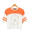 Junk Food Clothing Women's Nfl Cleveland Browns Hail Mary Tee In Sugar/orange