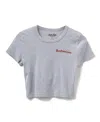 Junk Food Clothing Women's Budweiser Anheuser Busch Tee In Gray