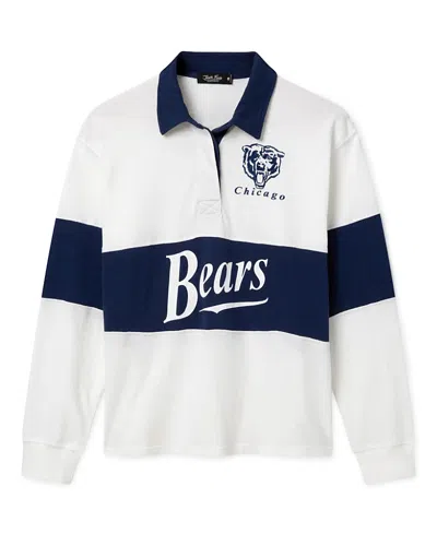 Junk Food Clothing Women's Chicago Bears Rugby Shirt In Vintage-like White