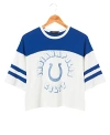 Junk Food Clothing Women's Nfl Indianapolis Colts Hail Mary Tee In Sugar/liberty