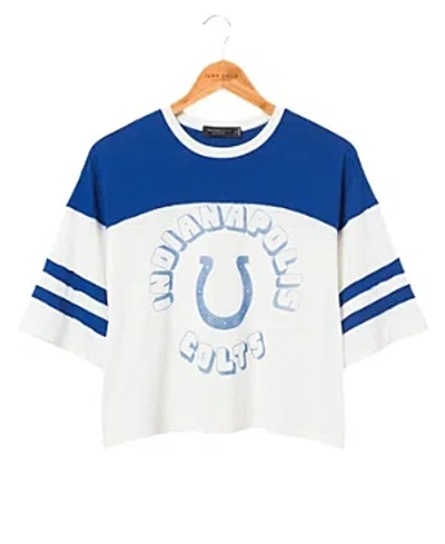 Junk Food Clothing Women's Colts Hail Mary Tee In Sugar/liberty