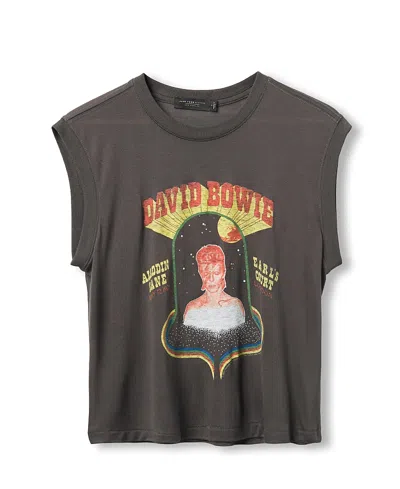 Junk Food Clothing Women's David Bowie Radio City Music Hall Vintage Tissue Tank