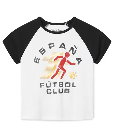 Junk Food Clothing Women's Espana Futbol Club Baby Raglan Tee In Multi