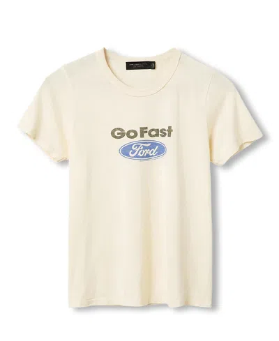 Junk Food Clothing Women's Ford Fast Girl Original Tee In White